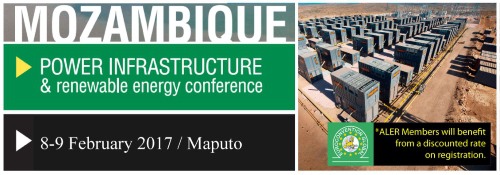 ALER will be a speaker and supporting organization at the 2nd Mozambique Power Infrastructure & Renewable Energy Conference