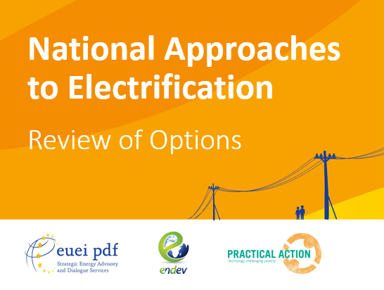 Abordagens nacionais para a electrificação - Revisão das opções