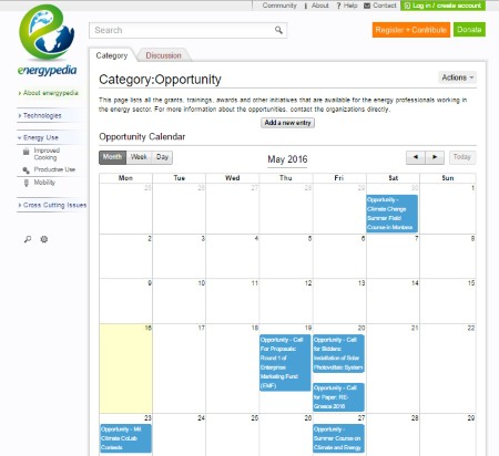 Energypedia has launched its opportunity database