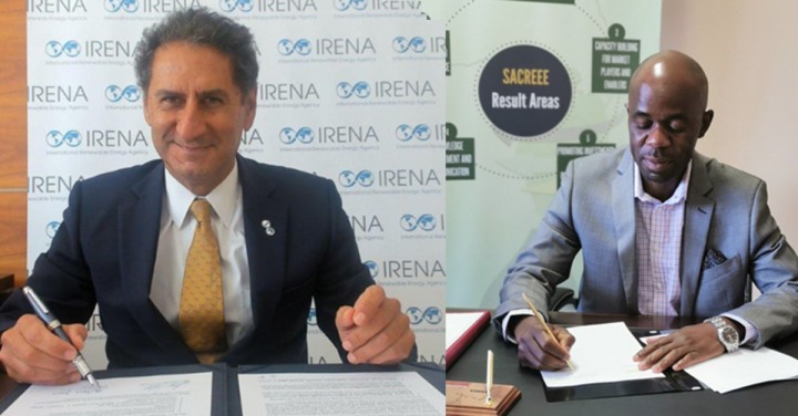Transformação de energia na África Austral impulsionada pelo acordo entre IRENA e SACREEE