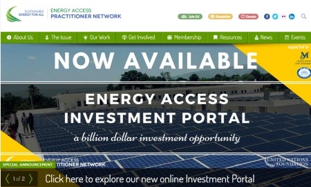 UN Foundation's investment portal 